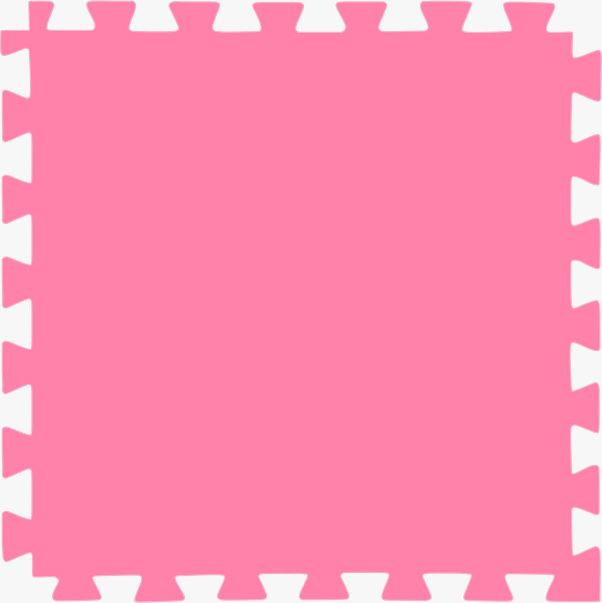 Tatame (E.V.A) 0,50m x 0,50m de 20mm - Rosa