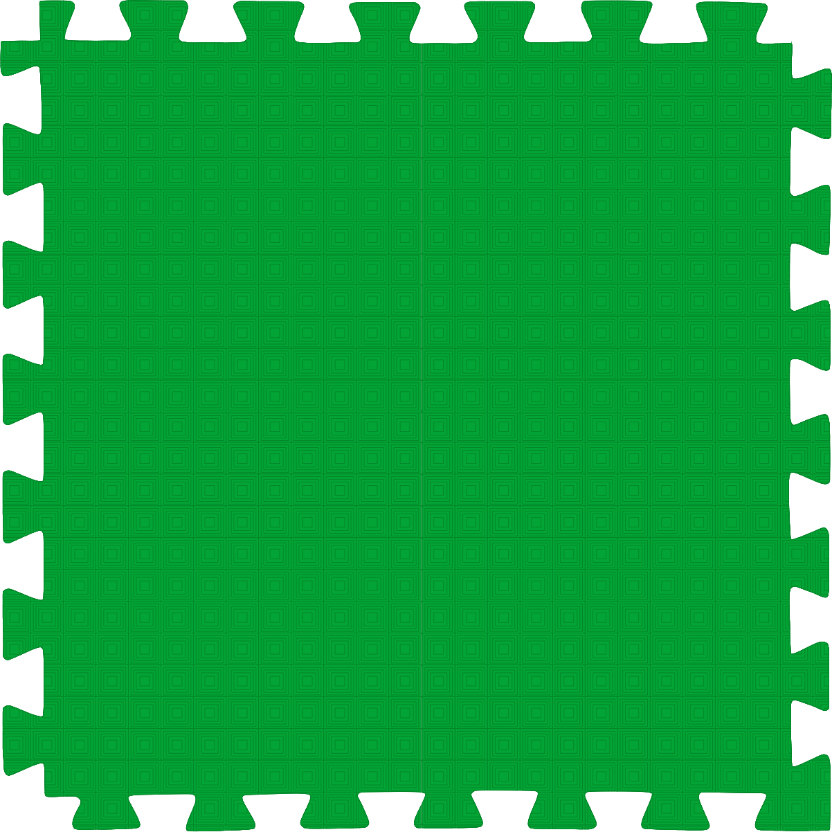 Tatame (E.V.A) 0,50m x 0,50m de 20mm - Verde Bandeira