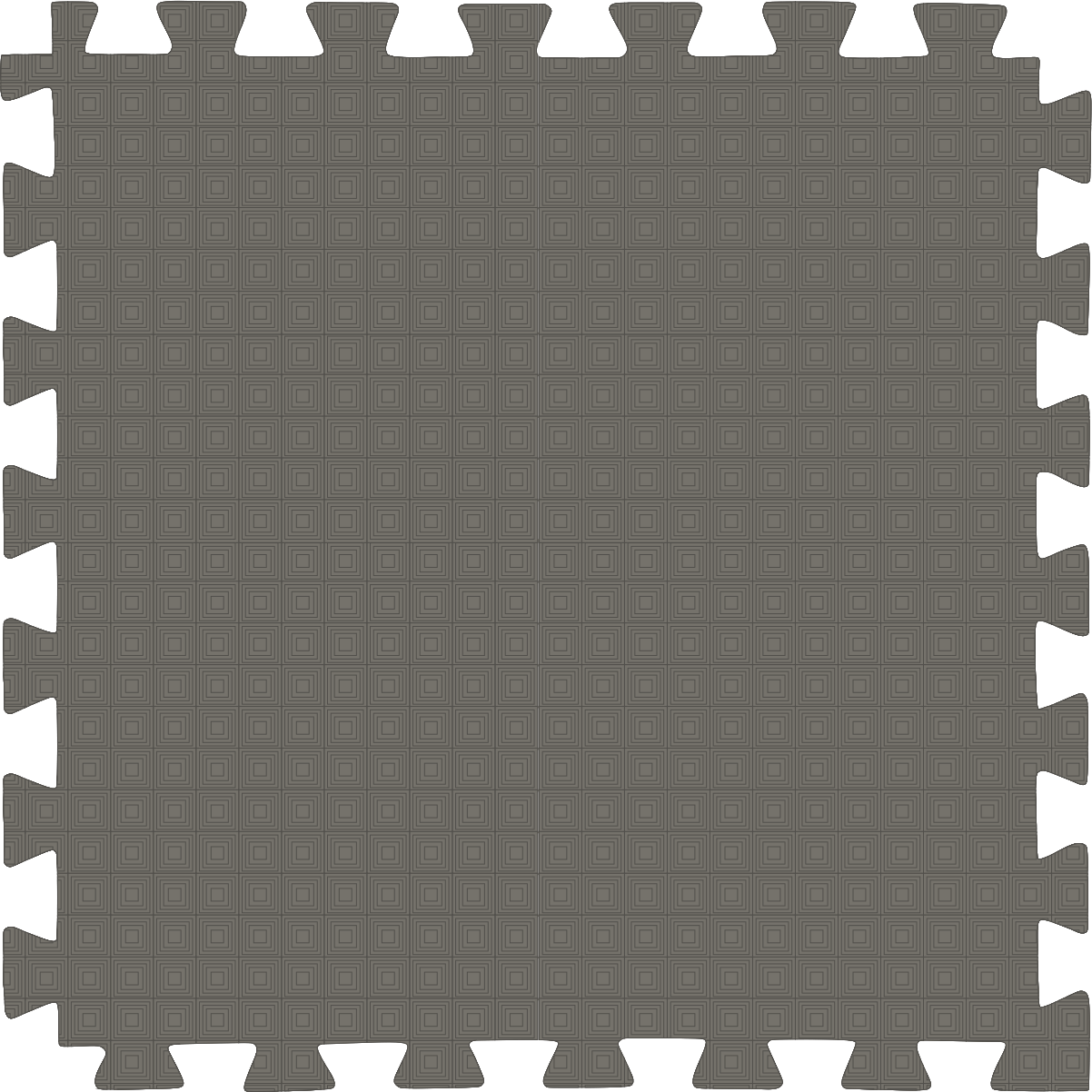 Tatame (E.V.A) 0,50m x 0,50m de 20mm - Cinza