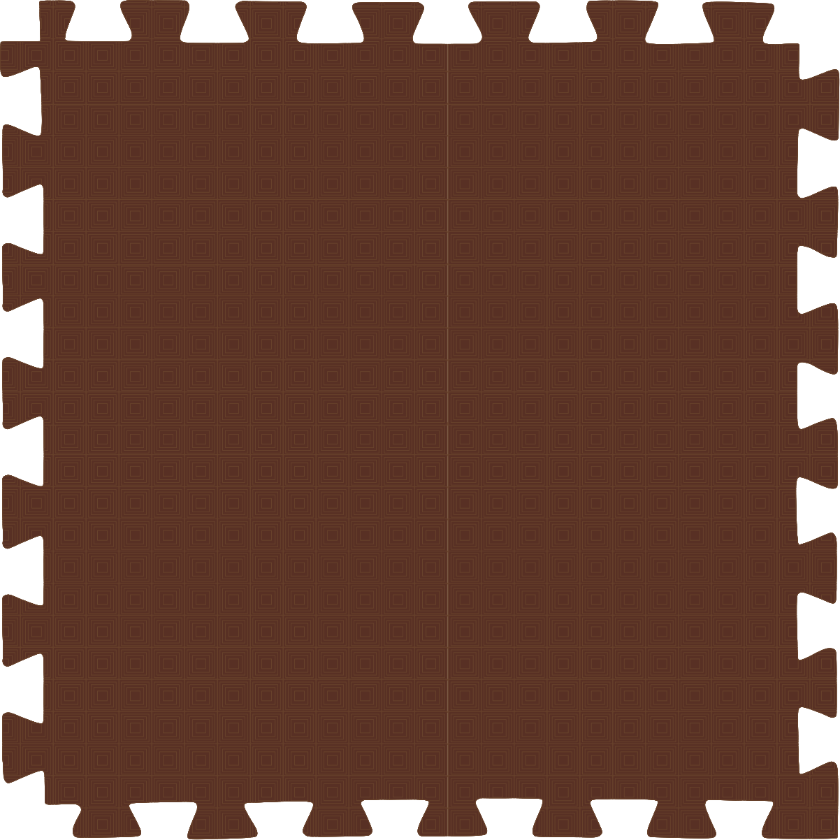 Tatame (E.V.A) 0,50m x 0,50m de 20mm - Marrom