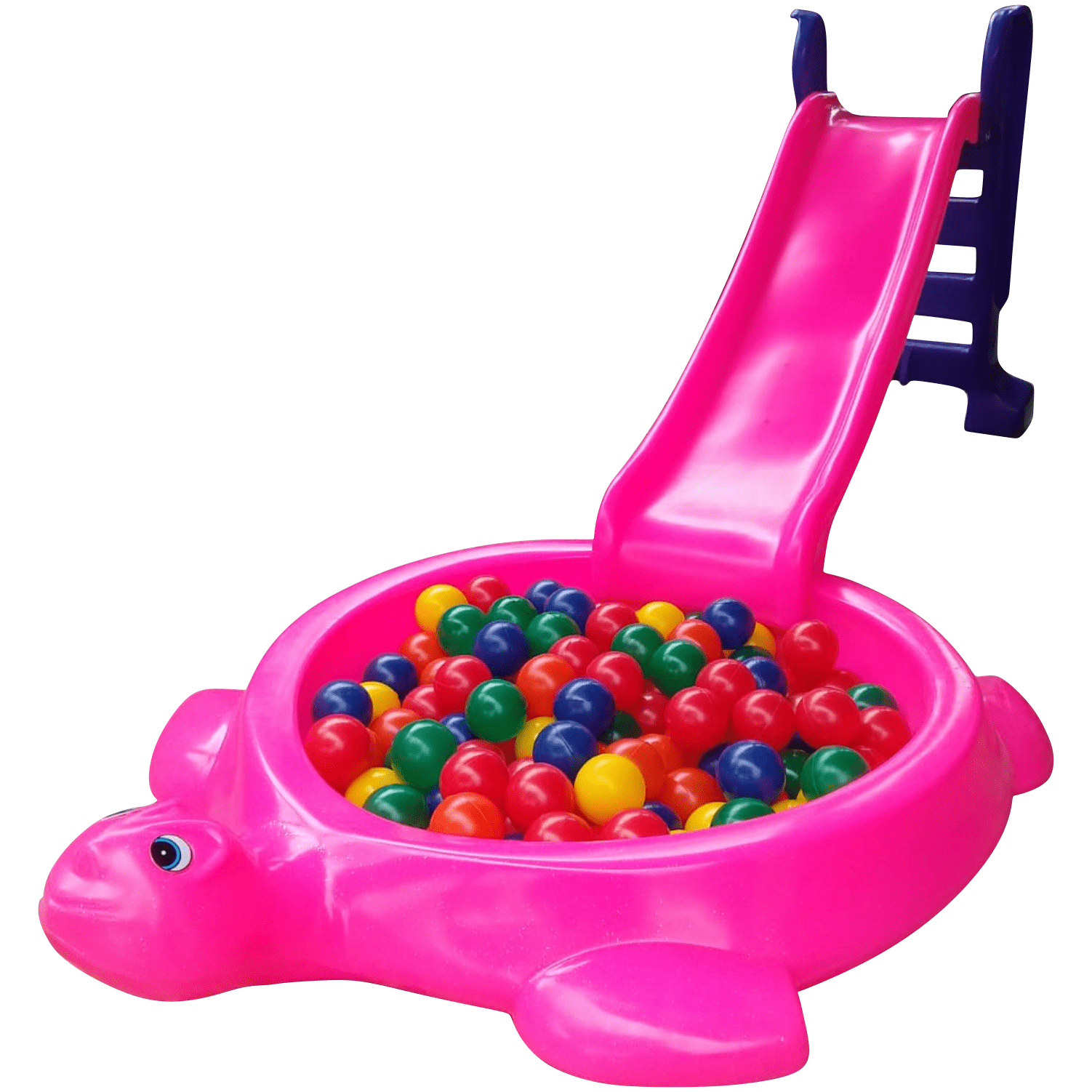 Escorregador Médio + Tanque de Areia Jabuti Rosa