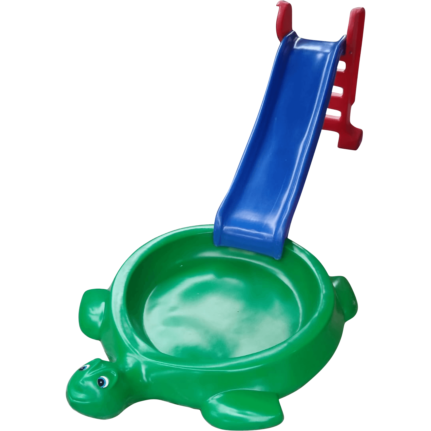 Escorregador Infantil Médio Azul + Tanque de Areia Jabuti Verde