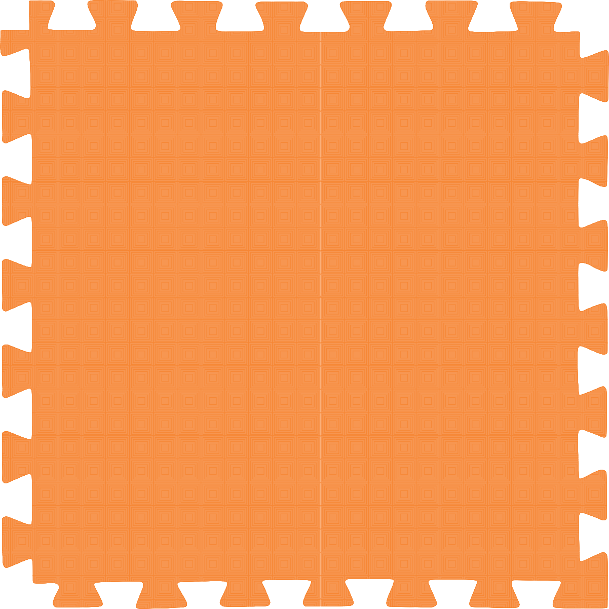 Tatame (E.V.A) 0,50m x 0,50m de 10mm - Laranja