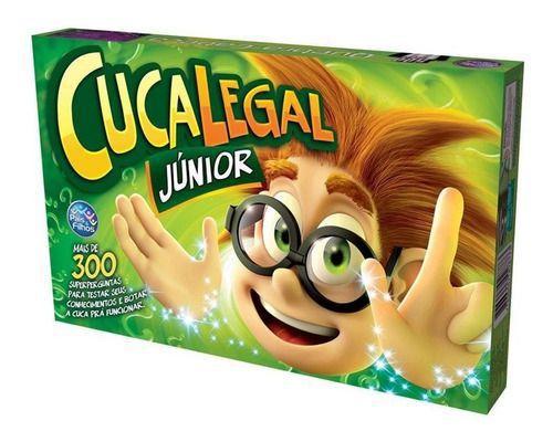 Cuca Legal Junior Jogo Tabuleiro 300 Perguntas Brinquedo Infantil Jogar em  Família Amigos