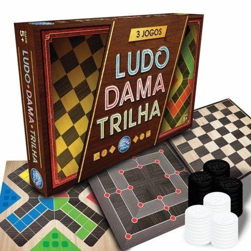 Jogo Damas Ludo e Trilha 2212 - BALAÚSTRES BRINQUEDOS - Loja de Brinquedos  - Curitiba