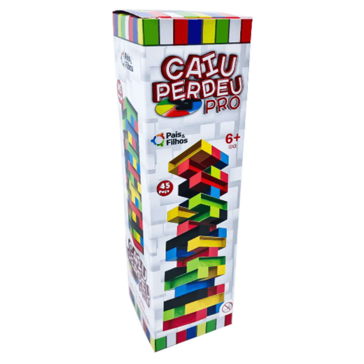 Jogo Caiu Perdeu Pro 45 Peças Plástico Colorido Roleta Torre - Tem Tem  Digital - Brinquedos e Papelaria, aqui tem!