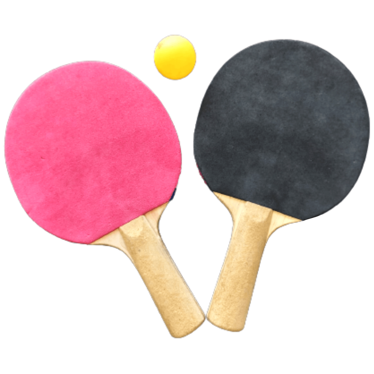 Kit Ping Pong Luxo - 2 Raquetes, 1 Bolinha + Rede com suportes - Cama  Elástica RS