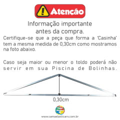 Toldo Para Piscina de Bolinhas 1,50m - Em XP500