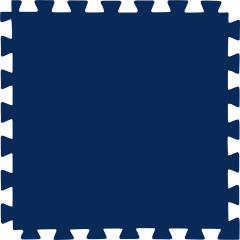 Tatame (E.V.A) 0,50m x 0,50m de 20mm - Azul Marinho
