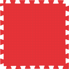 Tatame (E.V.A) 0,50m x 0,50m de 20mm - Vermelho