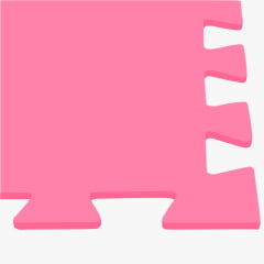 Tatame (E.V.A) 0,50m x 0,50m de 20mm - Rosa