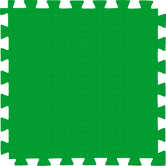 Tatame (E.V.A) 0,50m x 0,50m de 20mm - Verde Bandeira