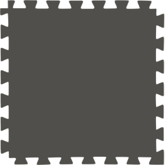 Tatame (E.V.A) 0,50m x 0,50m de 20mm - Cinza