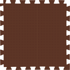 Tatame (E.V.A) 0,50m x 0,50m de 20mm - Marrom