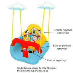 Balanço Infantil Turma da Mônica