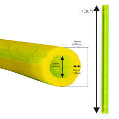 Isotubo Blindado Para Haste (25mm ou 30mm) 1,30m - Amarela