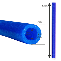 Isotubo Blindado Para Haste (25mm ou 30mm) 1,30m - Azul