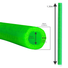 Isotubo Blindado Para Haste (25mm ou 30mm) 1,30m - Verde