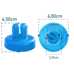 Ponteira Para Haste de Cama Elástica (25mm ou 30mm) - Azul