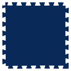 E.V.A Tatame de 1,00 x 1,00m de 20mm -  Azul Escuro / Laranja - Bicolor