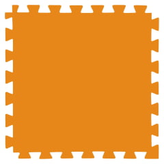 E.V.A Tatame de 1,00 x 1,00m de 20mm -  Azul Escuro / Laranja - Bicolor