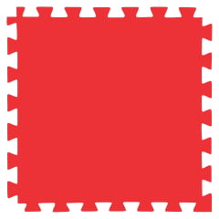 E.V.A Tatame de 1,00 x 1,00m de 20mm - Azul Royal / Vermelho - Bicolor