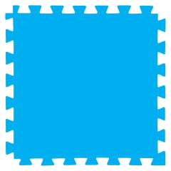 E.V.A Tatame de 1,00 x 1,00m de 20mm - Azul Royal / Vermelho - Bicolor