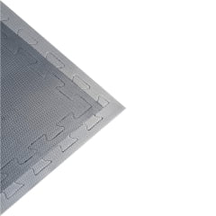 E.V.A Tatame de 1,00 x 1,00m de 20mm - Preto / Cinza - Bicolor