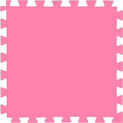 E.V.A Tatame de 1,00 x 1,00m de 20mm - Rosa Pink