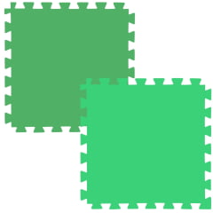 E.V.A Tatame de 1,00 x 1,00m de 20mm - Verde Escuro / Verde Claro - Bicolor E.V.A Tatame de 1,00 x 1,00m de 20mm - Verde Escuro / Verde Claro - Bicolor