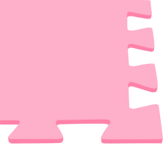 Tatame (E.V.A) 0,50m x 0,50m de 10mm - Rosa Bebe
