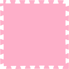 Tatame (E.V.A) 0,50m x 0,50m de 10mm - Rosa Bebe