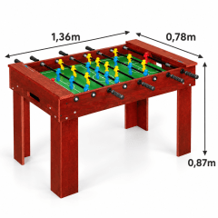 Mesa De Pebolim C/ Varões Embutidos
