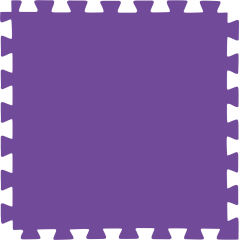 Tatame (E.V.A) 1,00m x 1,00m de 10mm - Roxo