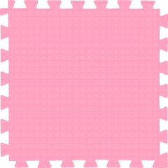 Tatame (E.V.A) 1,00m x 1,00m de 10mm - Rosa Bebe