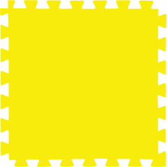 Tatame (E.V.A) 1,00m x 1,00m de 10mm - Amarelo