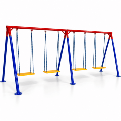 Balanço 4 Lugar  Playground de Ferro Colorido 
