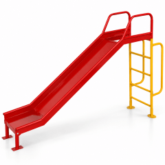 Escorregador 2m Playground de Ferro Colorido 
